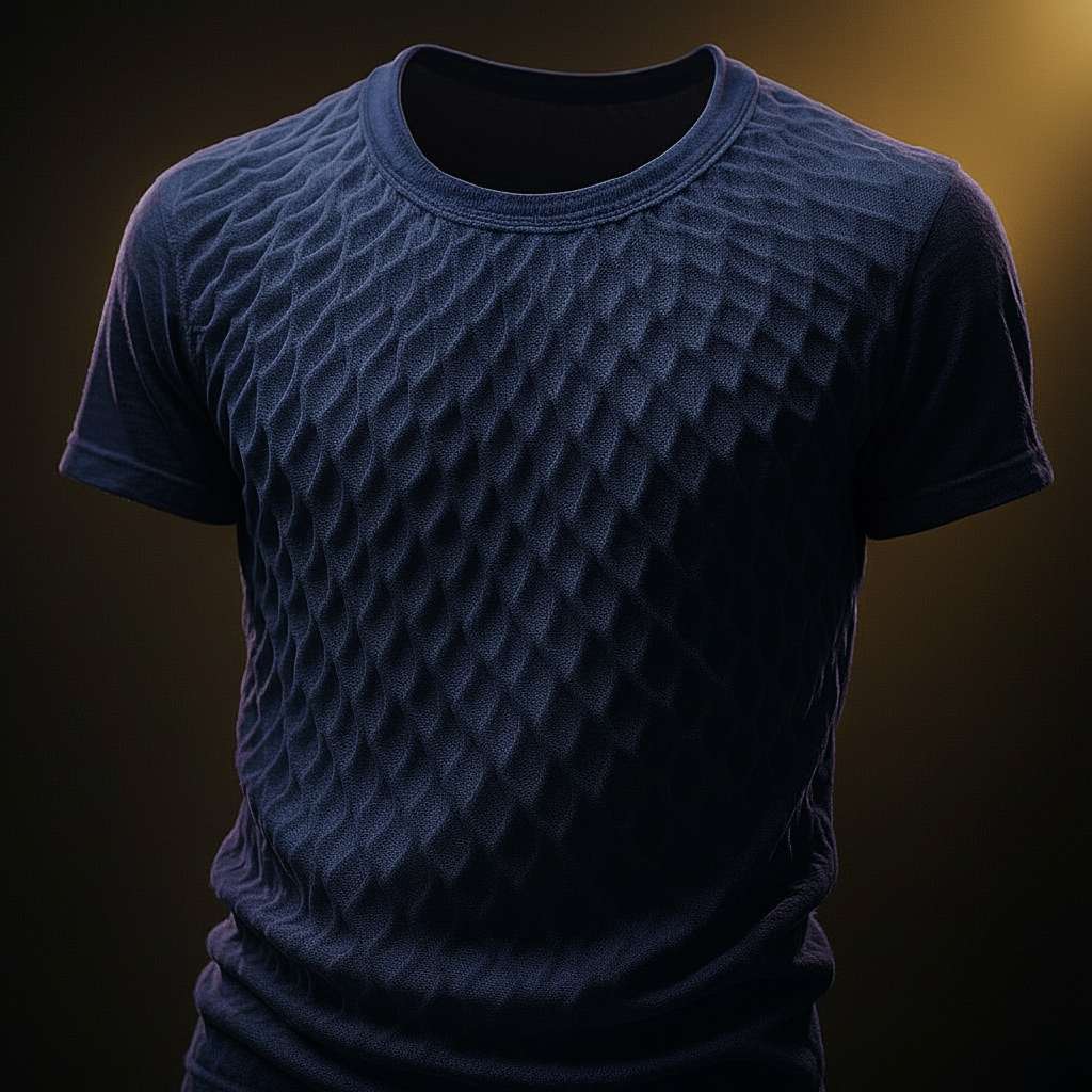 Dynamic Diamond T-Shirt Design - Navy