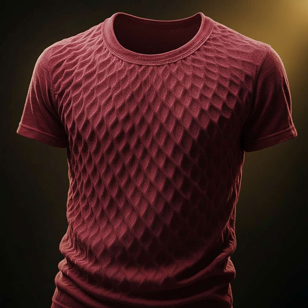 Dynamic Diamond T-Shirt Design - Maroon