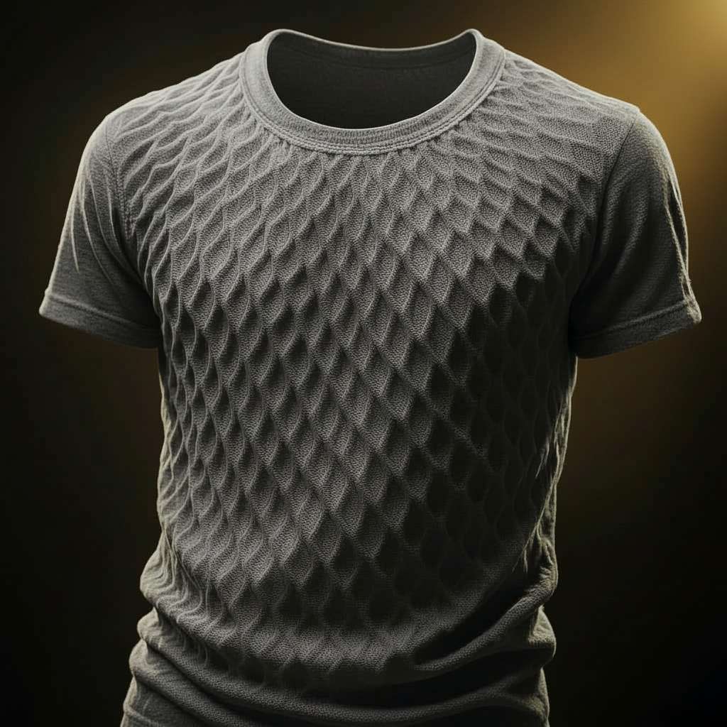 Dynamic Diamond T-Shirt Design - Grey