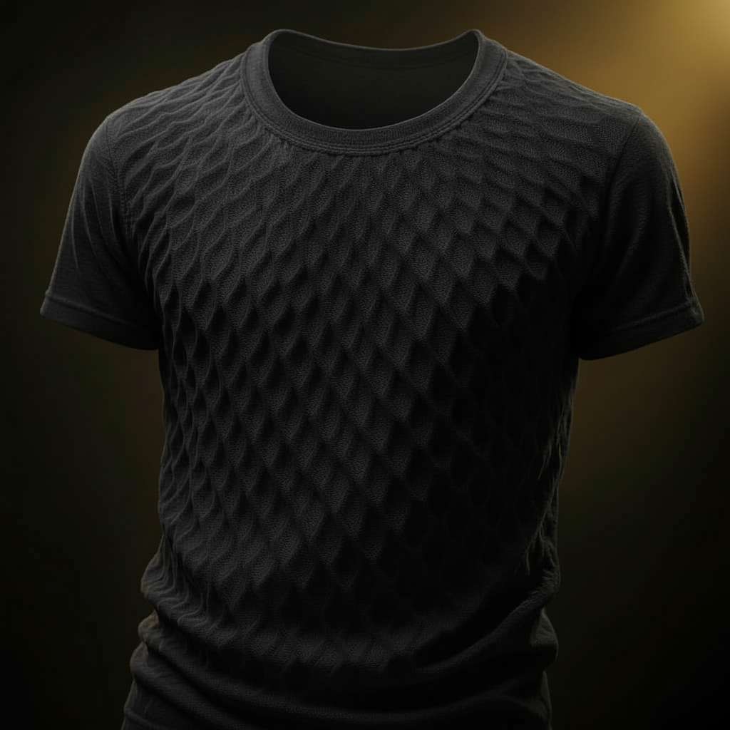 Dynamic Diamond T-Shirt Design - Black