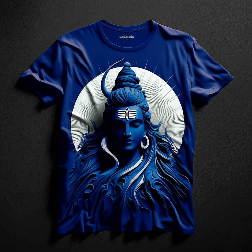 Lord Shiva Cosmic Calm Black T-Shirt