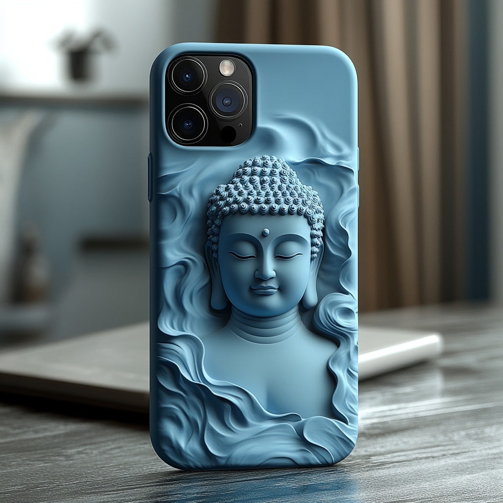 Buddha Elegant Blue Mobile Case Cover