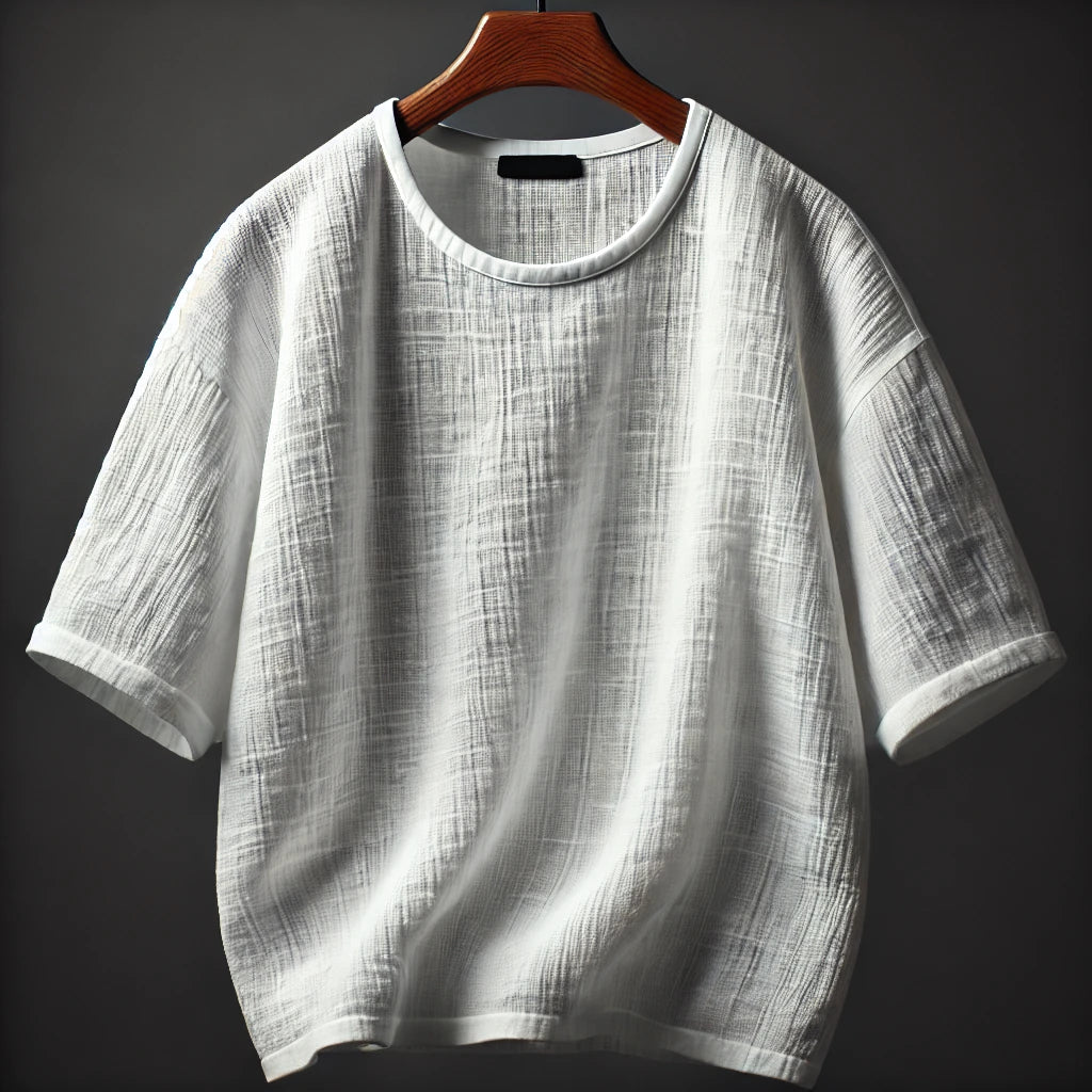 Oversized Linen Fabric T-Shirt