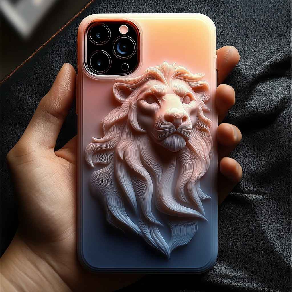 Dreamy Pink Lion Case Cover
