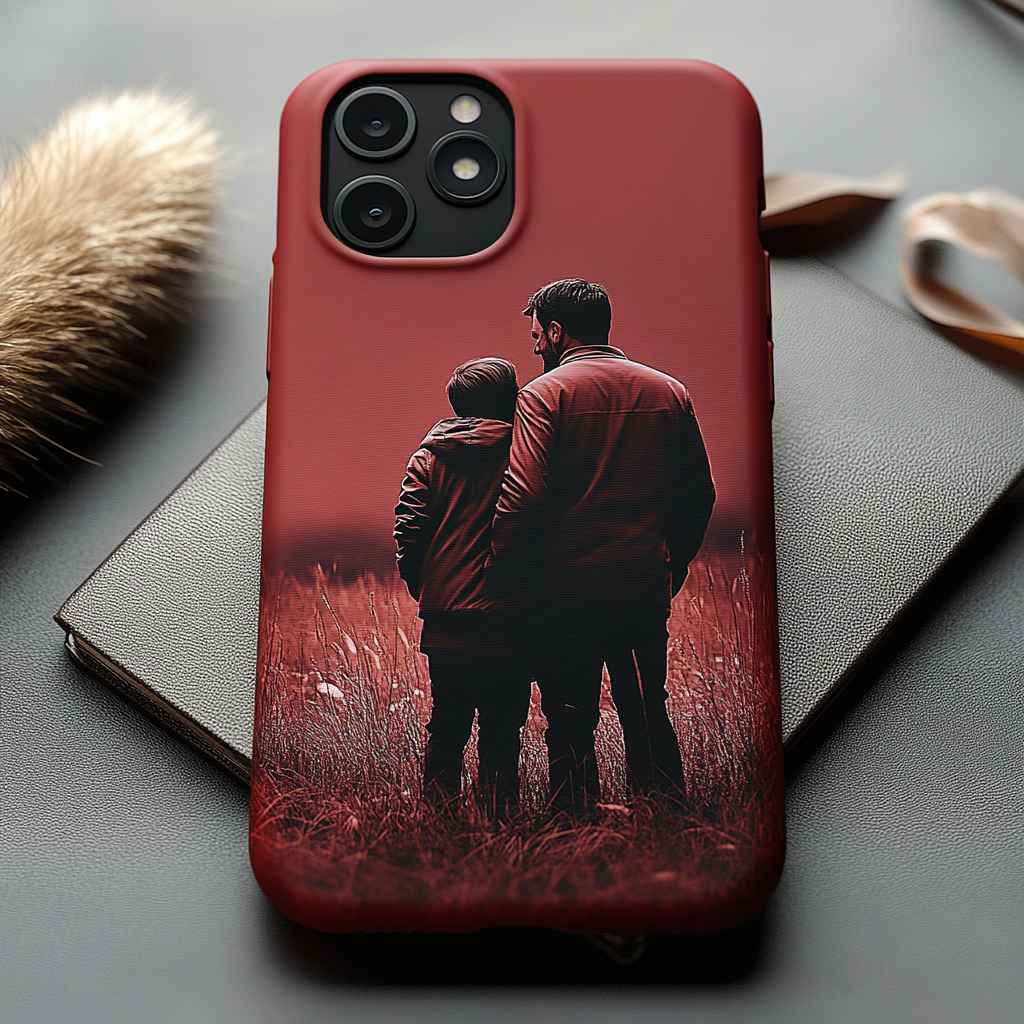 Red Father & Son Case Cover
