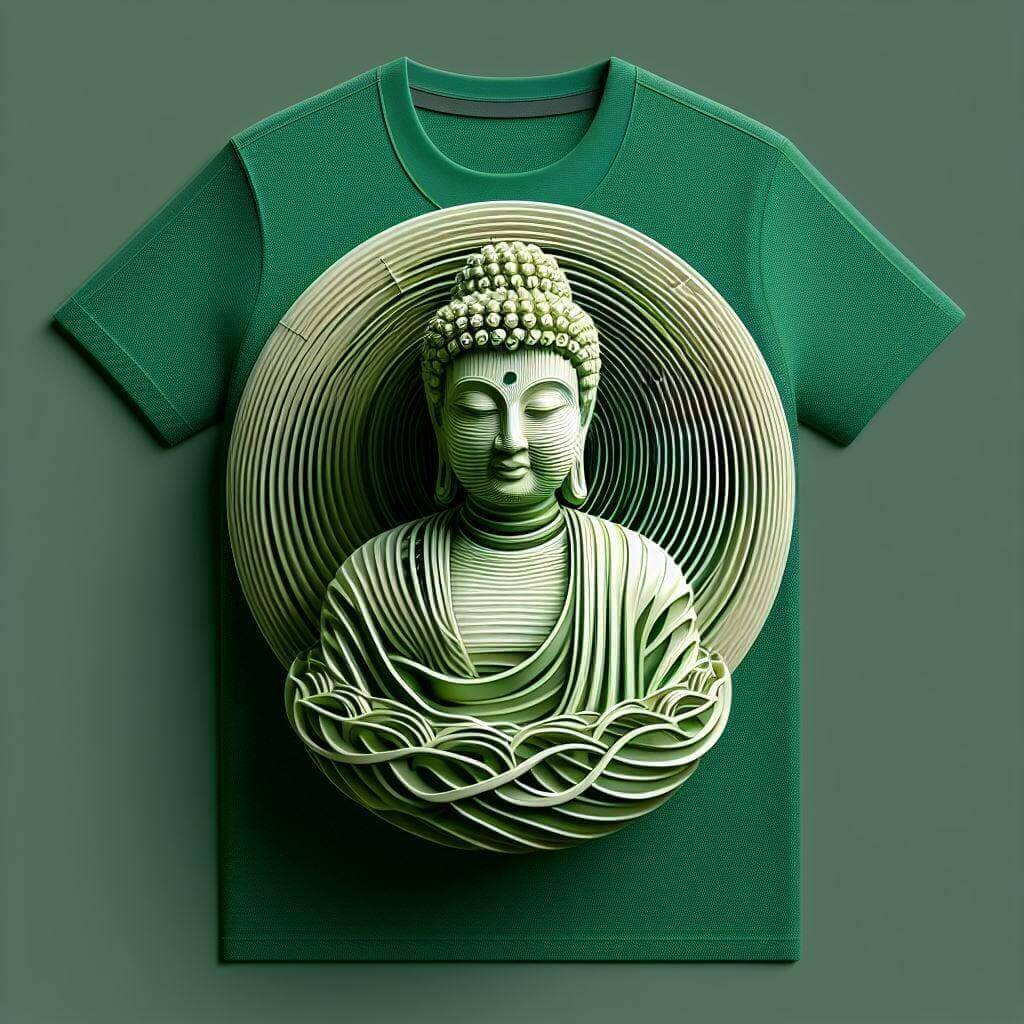 Buddha's Path to Enlightenment Shirt - Spiritual and Serene - Acquires