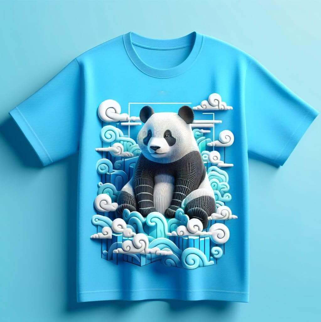 Calm Panda Tee for Serene Style - Acquires