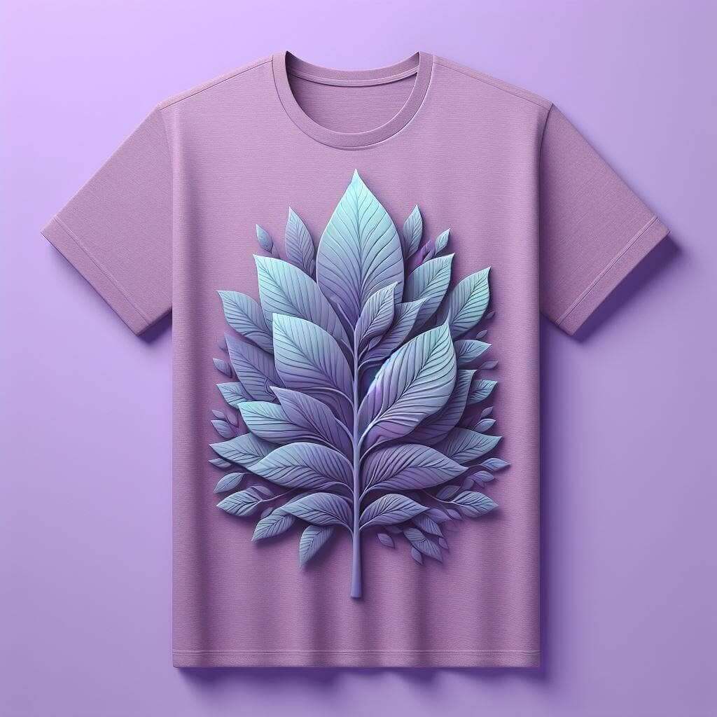 Cool Purple Leaf Tee - Stylish and Fresh - Acquires