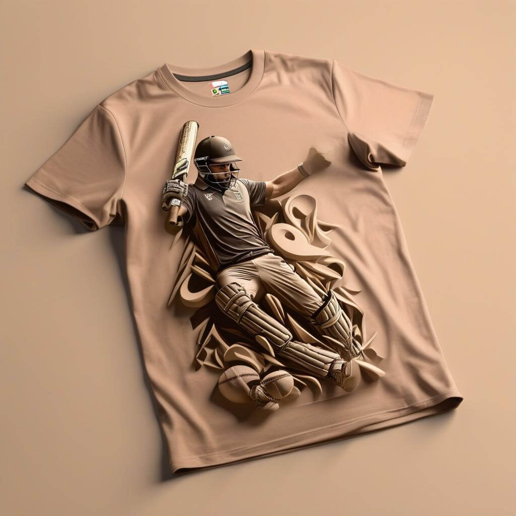 Cricket Champion Beige T-shirt
