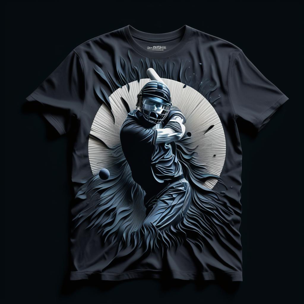 Cricket Power Explosive Black T-shirt