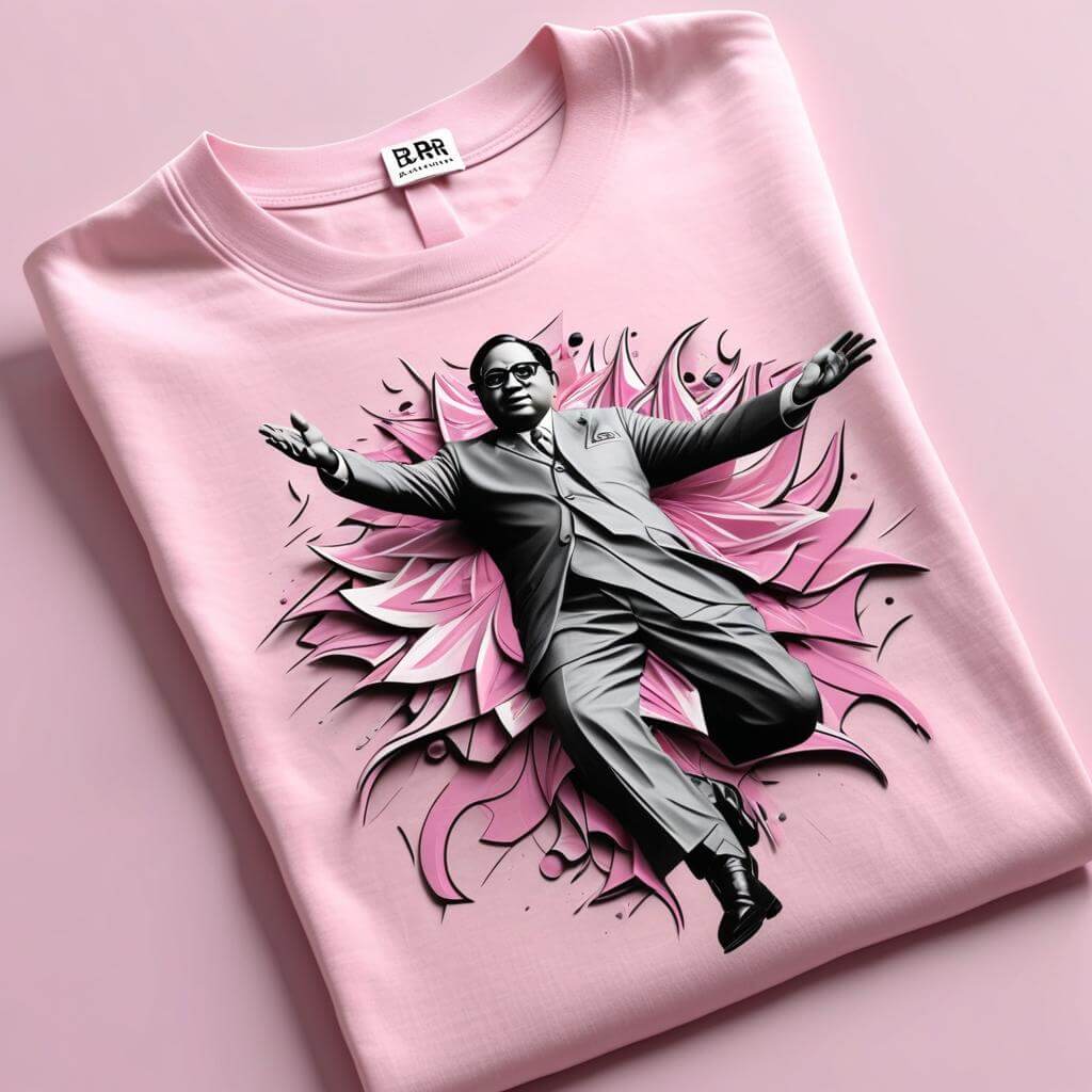 Dr. B.R. Ambedkar Pink T-Shirt