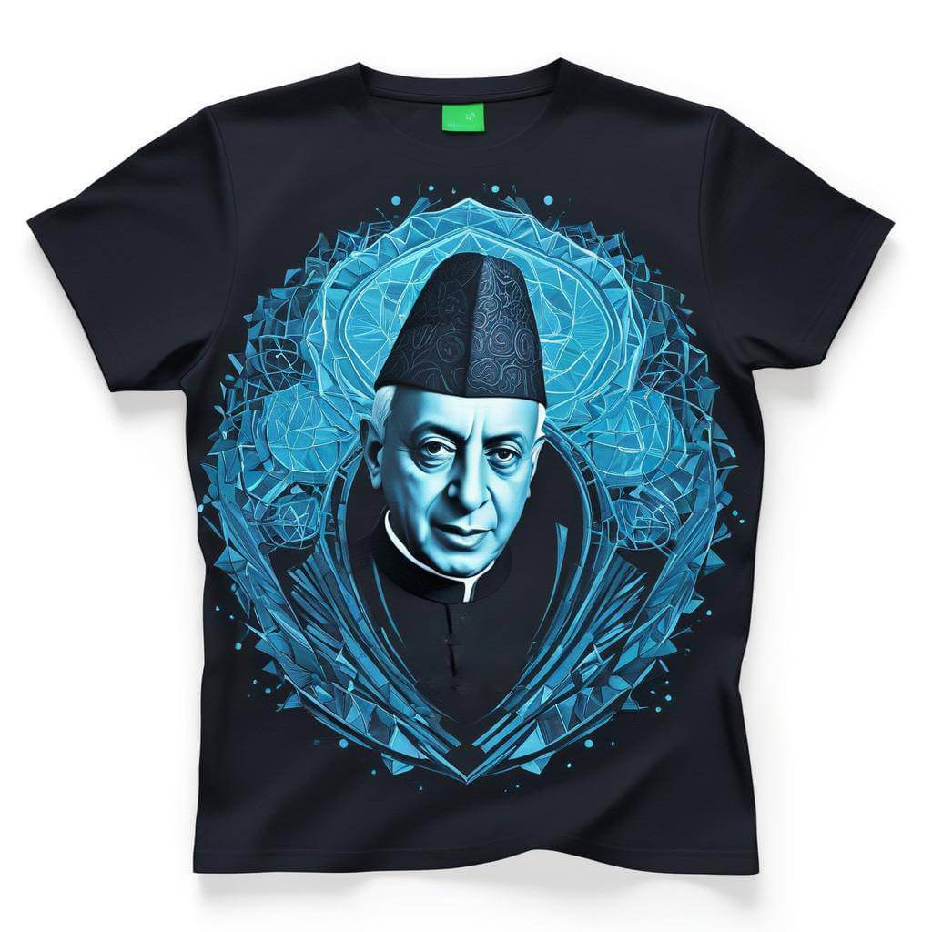 Jawaharlal Nehru Black T-Shirt