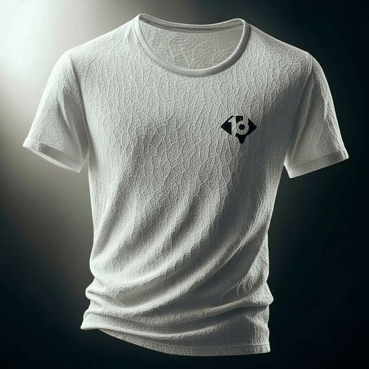 Cracked Texture T-shirt - White
