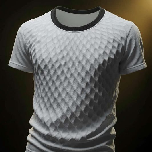 Dynamic Diamond T-Shirt Design - White