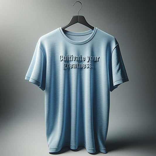 Cultivate Greatness Light Blue Light Weight T-Shirt