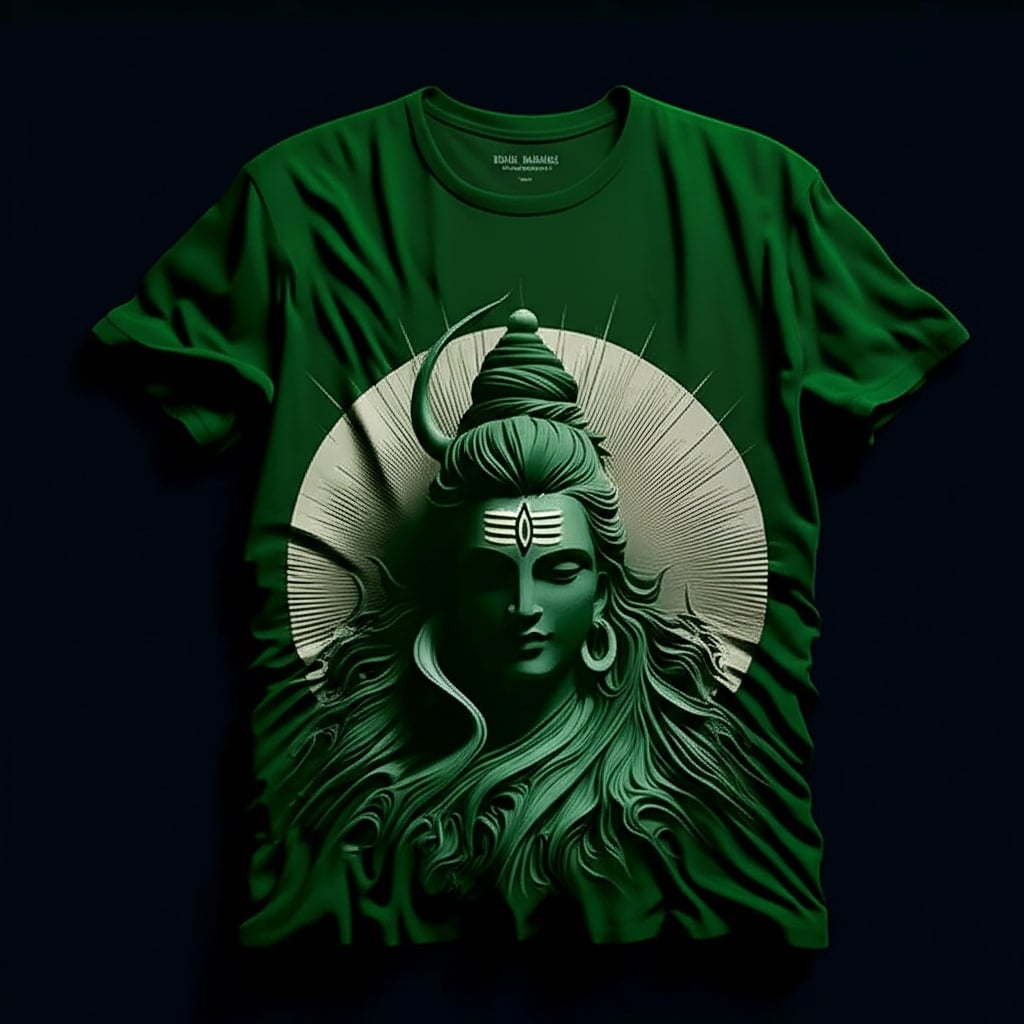 Lord Shiva Cosmic Calm Black T-Shirt