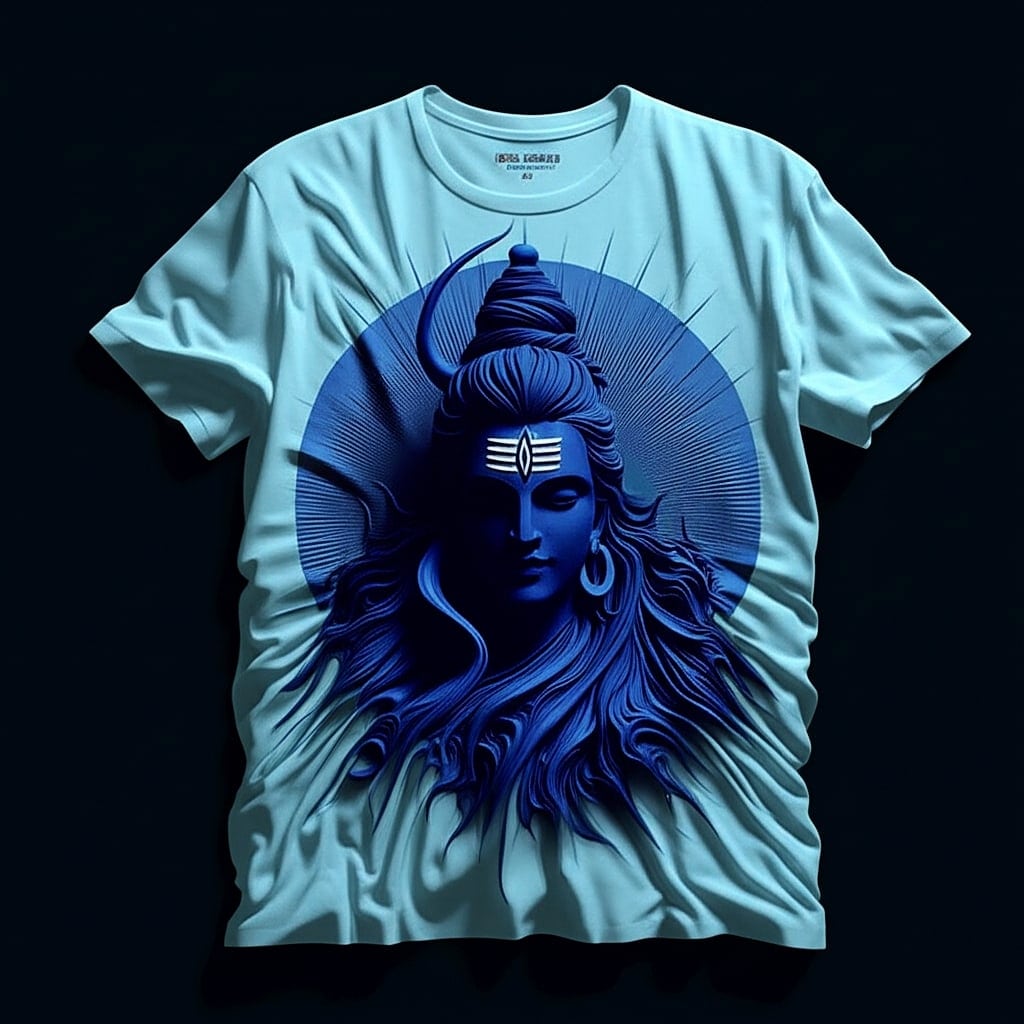 Lord Shiva Cosmic Calm Black T-Shirt