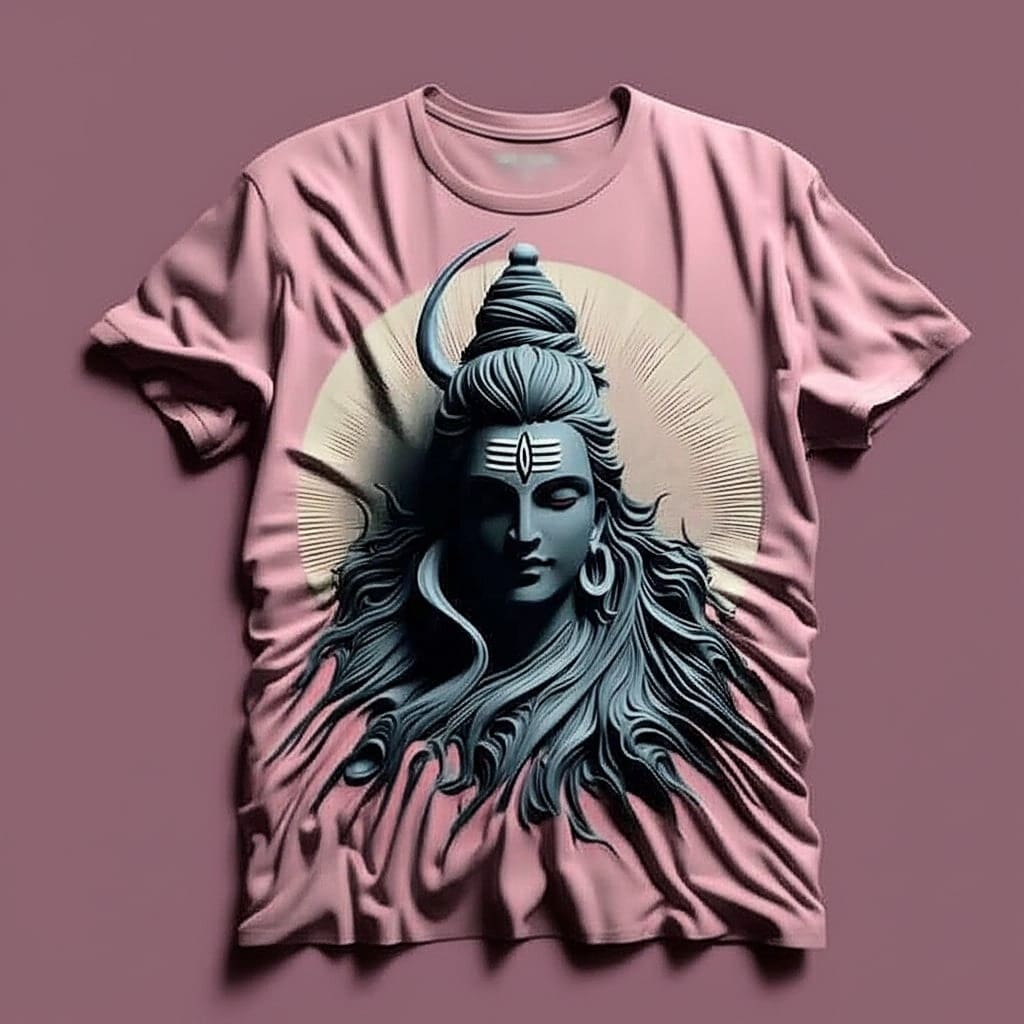Lord Shiva Cosmic Calm Black T-Shirt