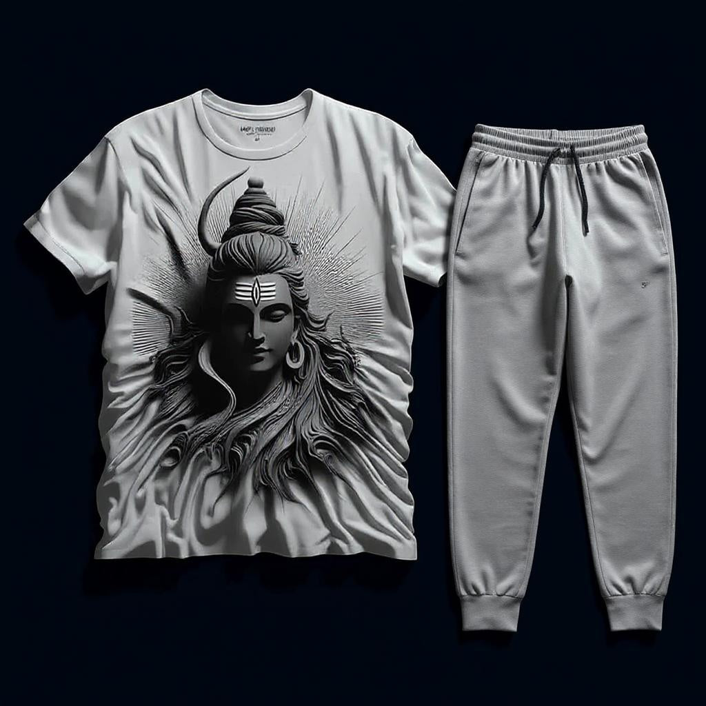 Lord Shiva Cosmic Calm Black T-Shirt