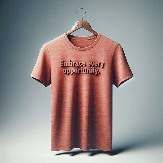 Embrace Every Opportunity Earthy Color Smooth Fabric T-Shirt