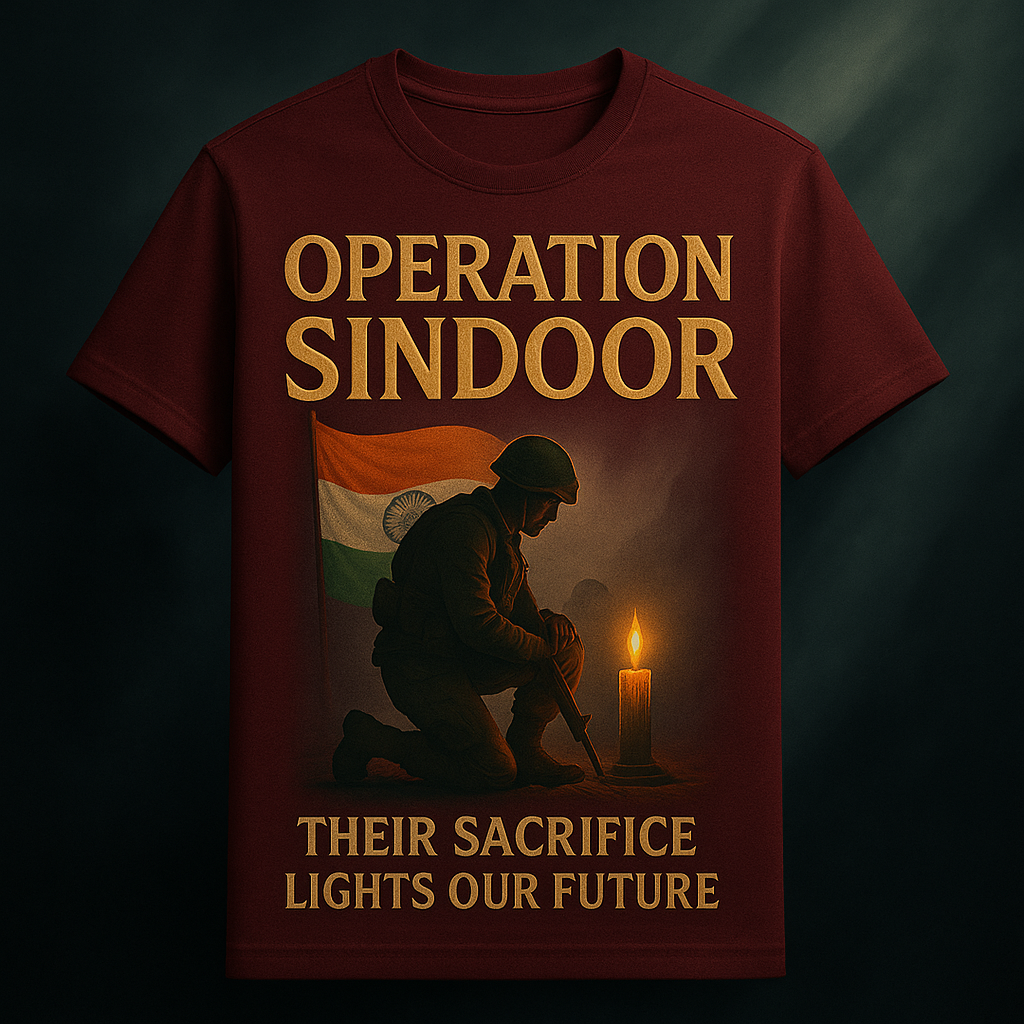 Candle Of Courage Sindoor T-shirt