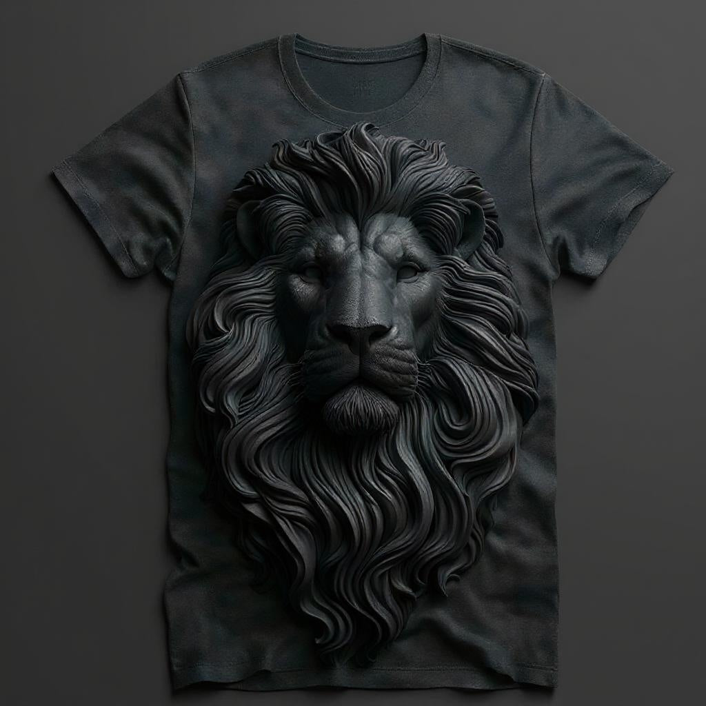 The King's Pride Lion Tee - Majestic and Bold