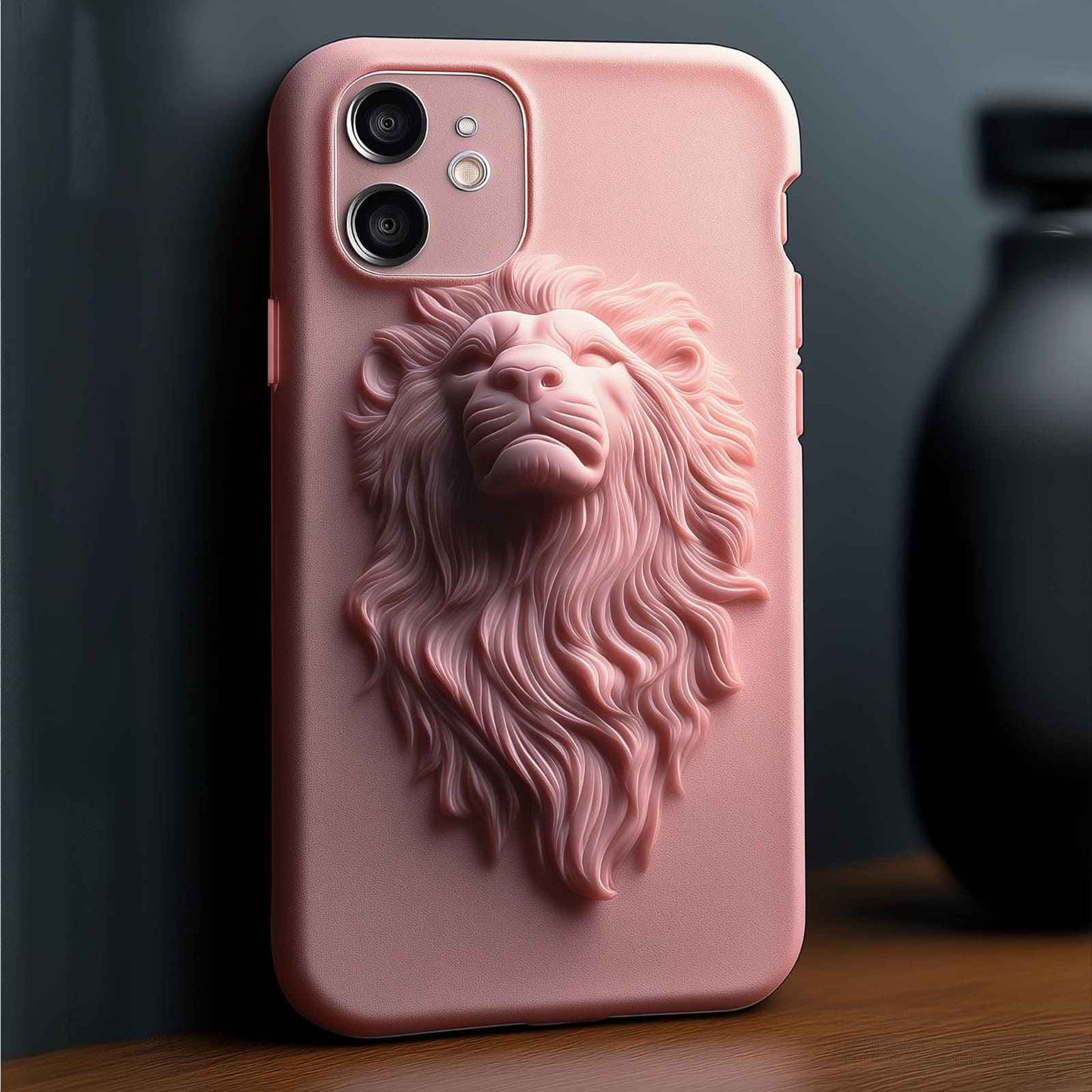 Majestic Pink Lion Case Cover