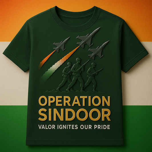 March of Soldiers Sindoor T-shirt