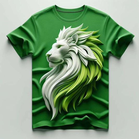 Abstract Roar: 3D Lion T - Shirt - Acquires