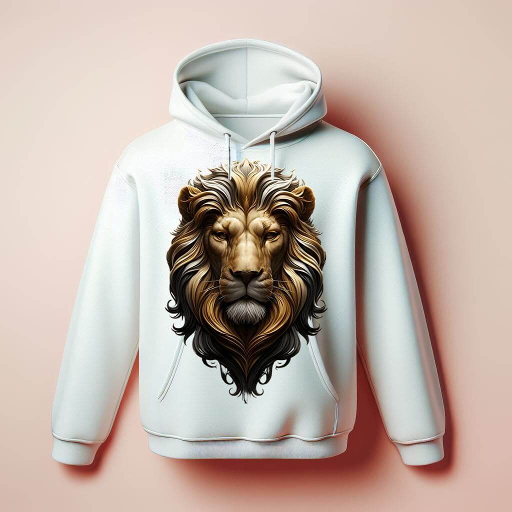 Arctic Majesty White Lion Hoodie - Acquires