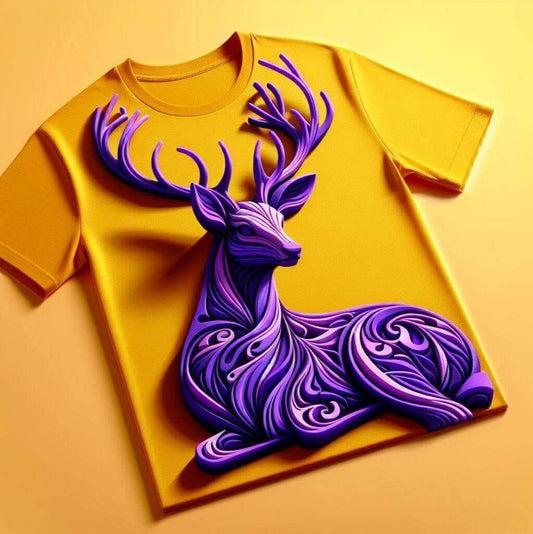 Awesome Deer Yellow Tee - Nature's Charm - Acquires