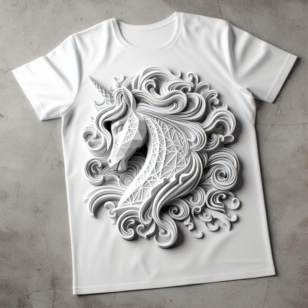 Beautiful White Unicorn Tee - Enchanting and Magical - Acquires