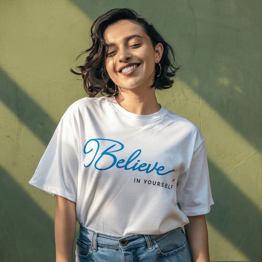 Believe In Yourself White T - Shirt - Acquires