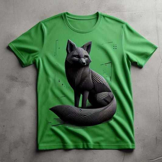 Black Fox Tee - Mysterious and Stylish - Acquires