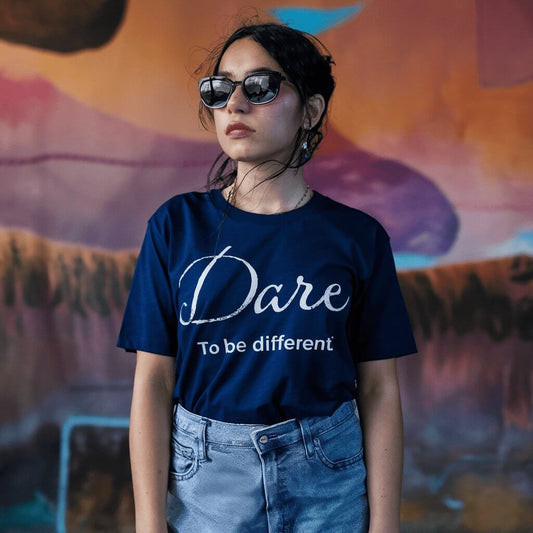 Dare to Be Different Navy Blue T - Shirt - Acquires