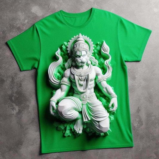 Green Hanuman Tee - Courageous and Divine - Acquires