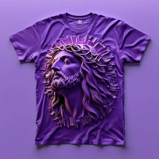 Jesus Royal Reverence Purple T-shirt