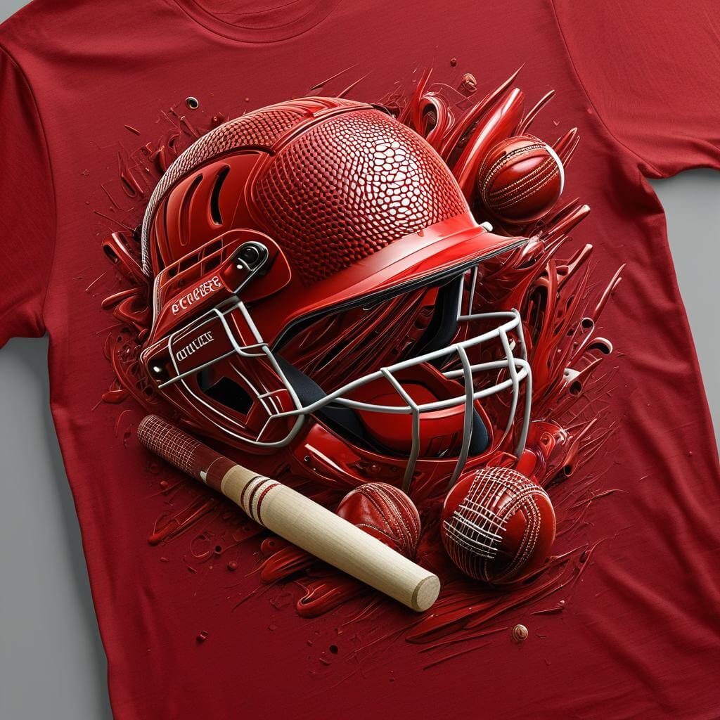 Cricket Gear Red T-shirt