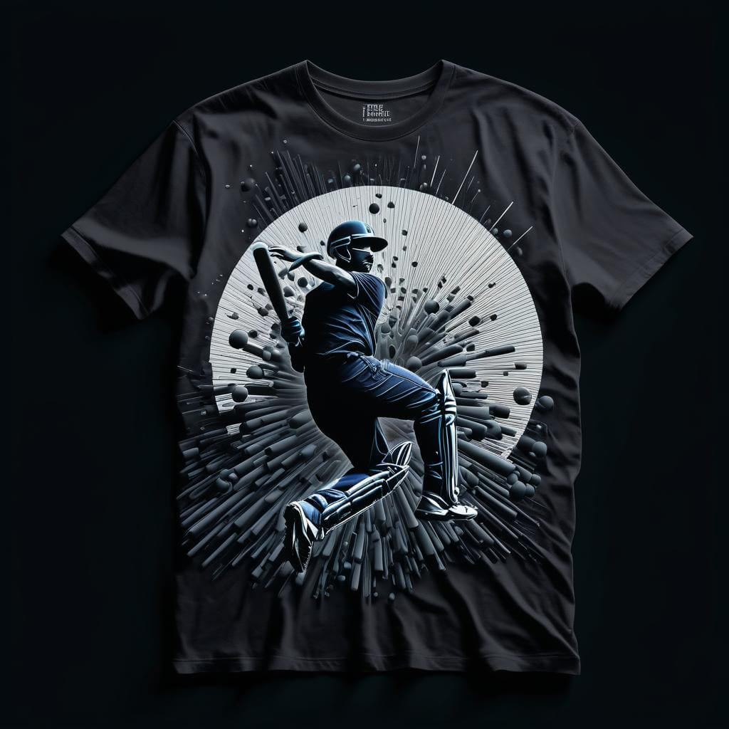 Cricket Power Explosive Black T-shirt