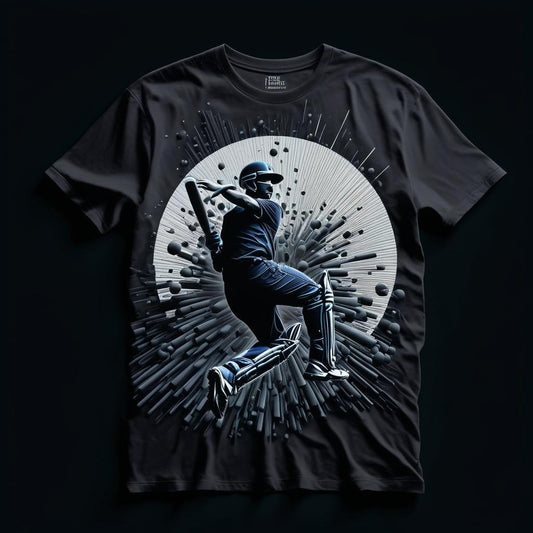 Cricket Power Explosive Black T-shirt