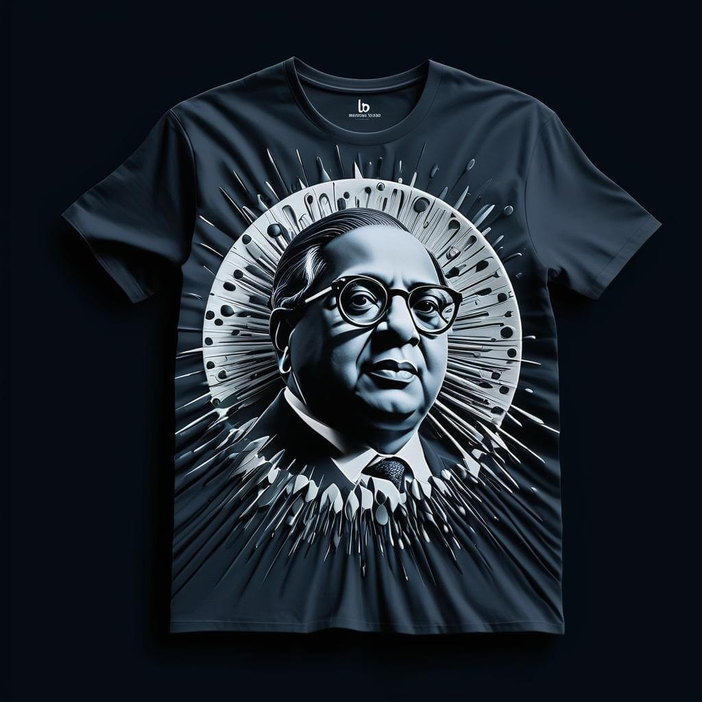 Dr. B.R. Ambedkar  Black T-Shirt