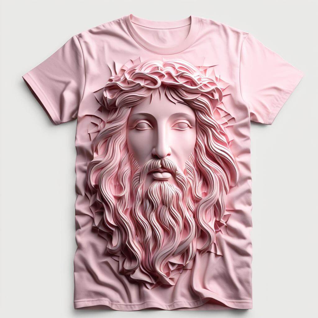 Jesus Blushing Grace Pink T-shirt