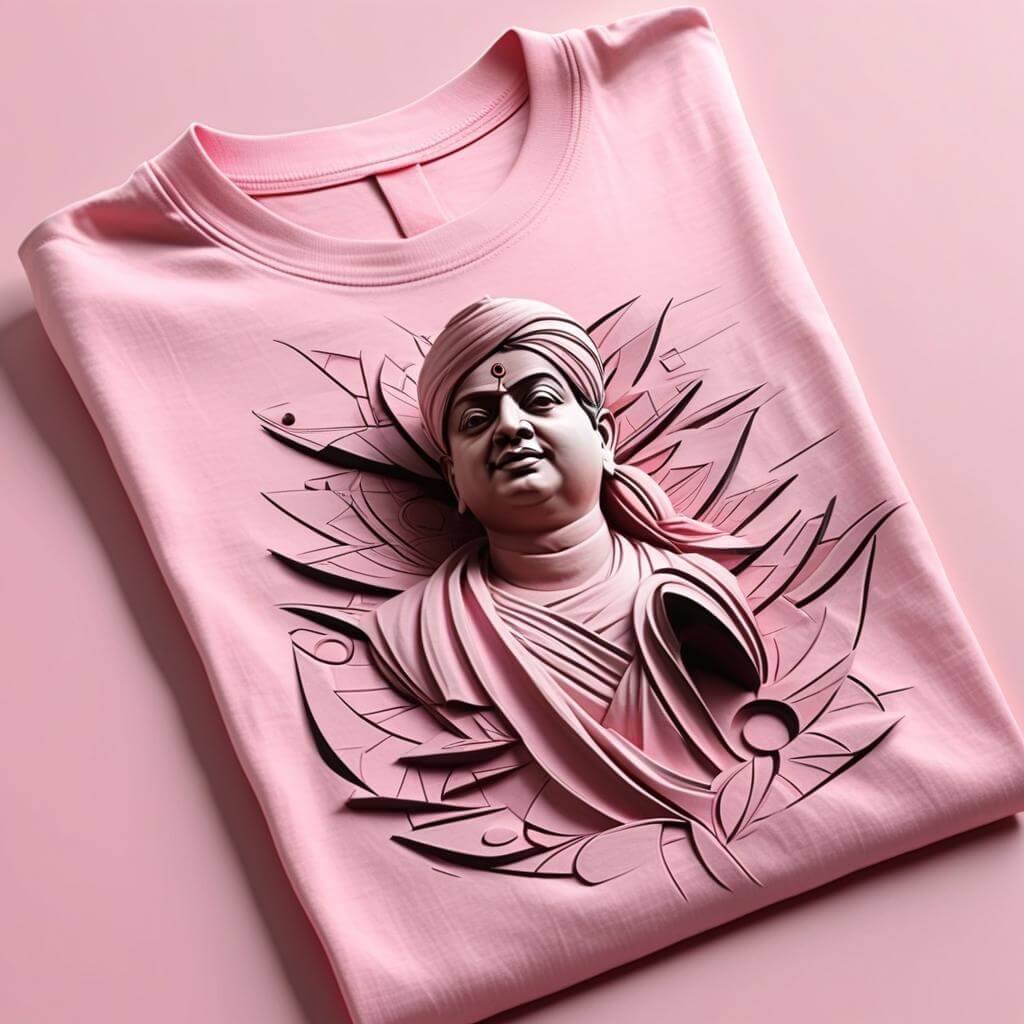 Swami Vivekananda  Pink T-Shirt