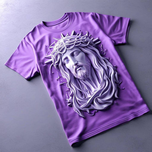 Lavender Jesus Strength Tee - Holy Power