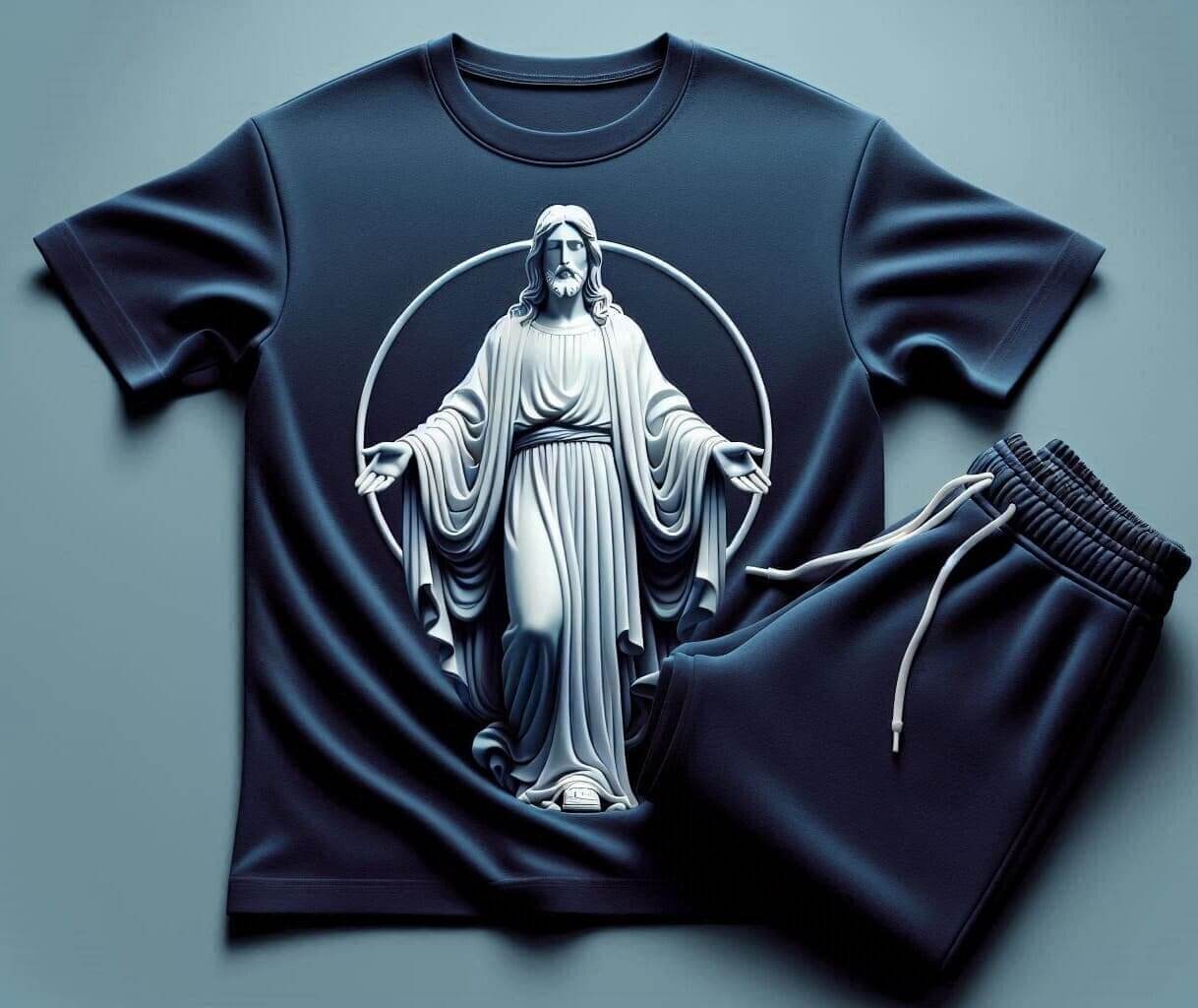 Jesus the Saviour Navy Blue Tracksuit Ensemble - Acquires