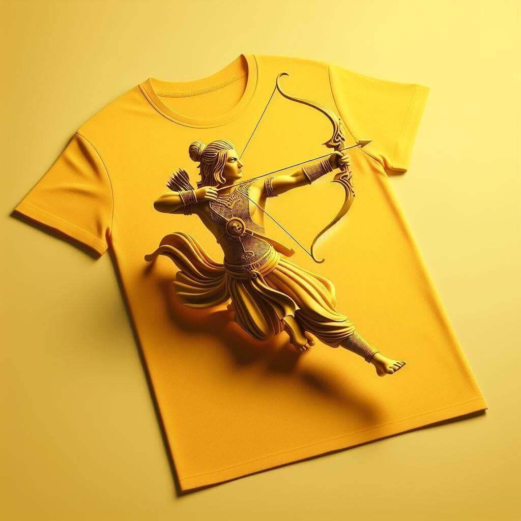 Lord Rama with Bow Tee - Courageous and Divine - Acquires