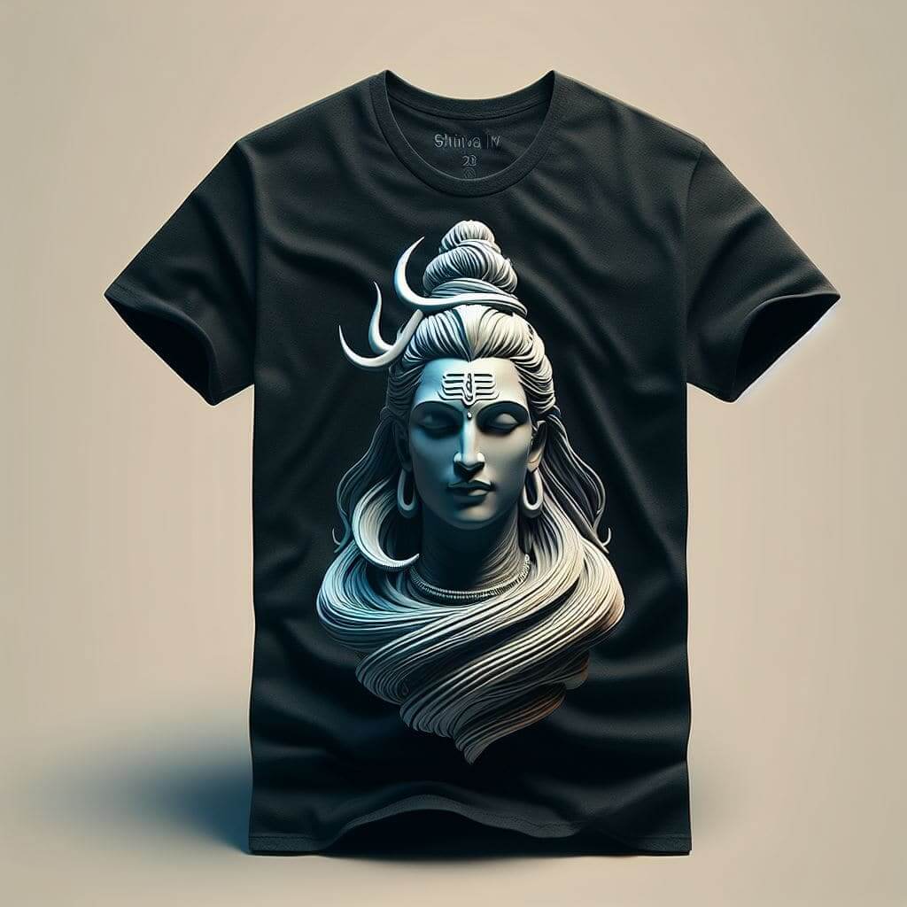 Lord Shiva Black Tranquility T - Shirt - Acquires