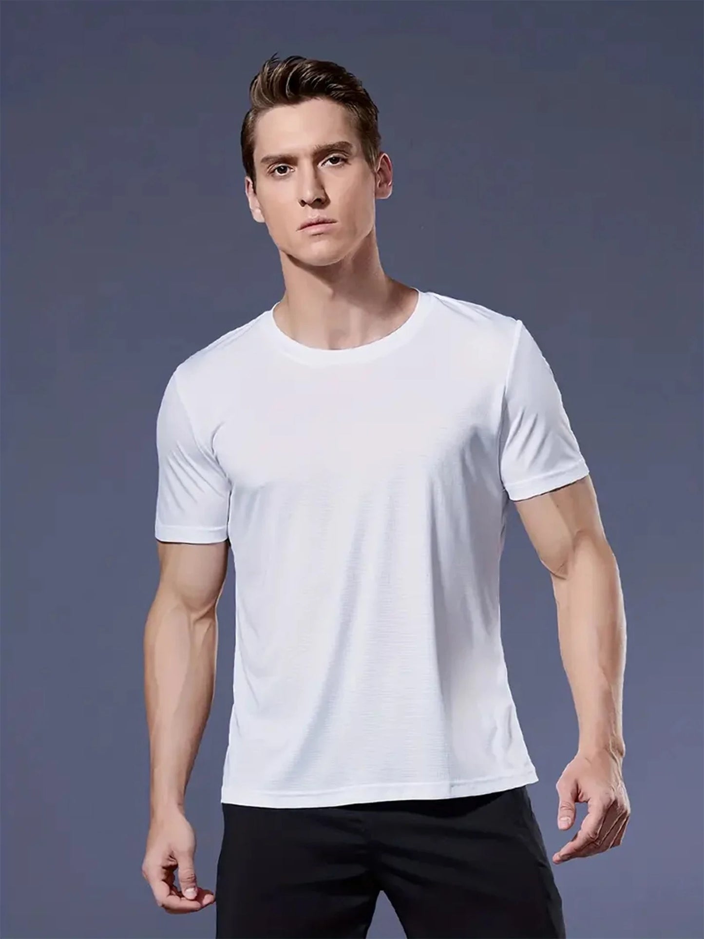 Plain Half Sleeve Round Neck T-Shirt
