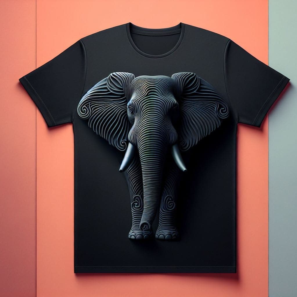 Monolithic Elephant Tee for Majestic Style - Acquires