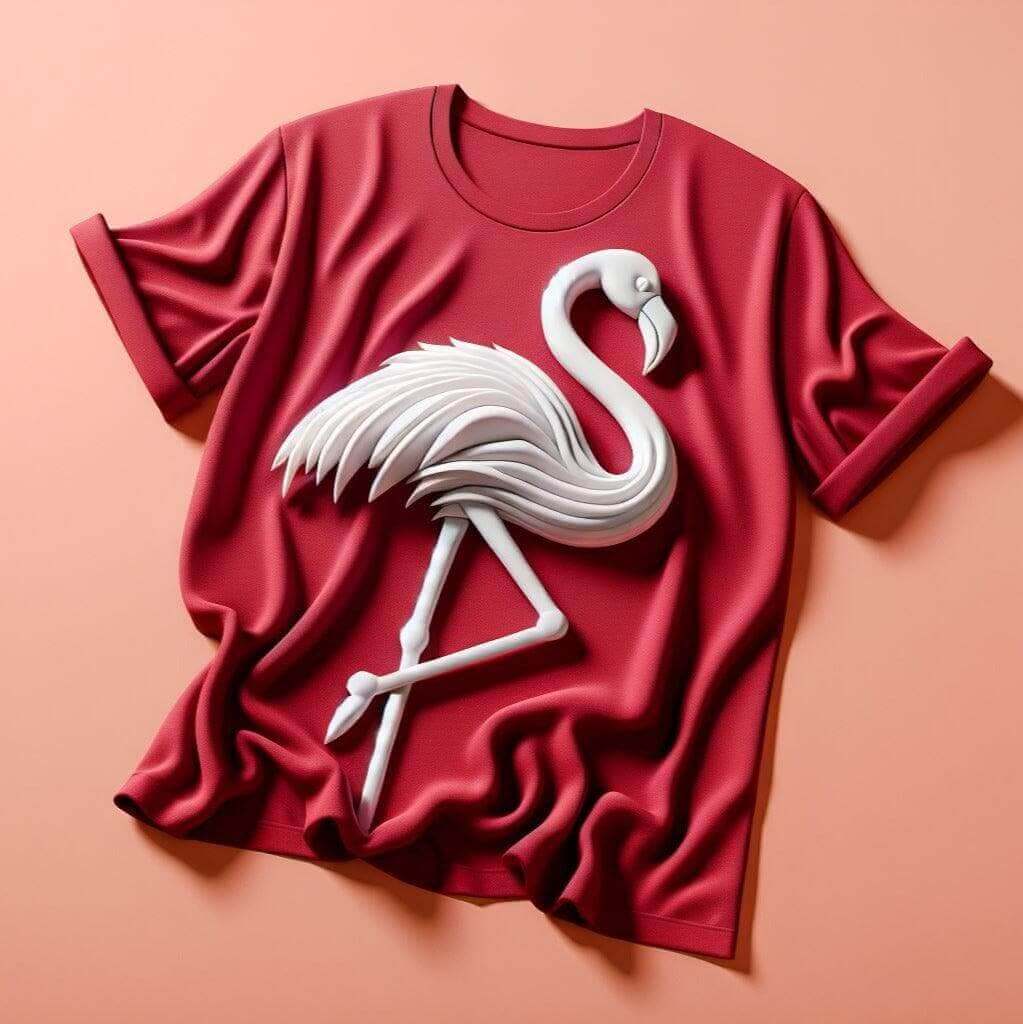 Red Beautiful Swan Tee - Graceful and Stunning - Acquires